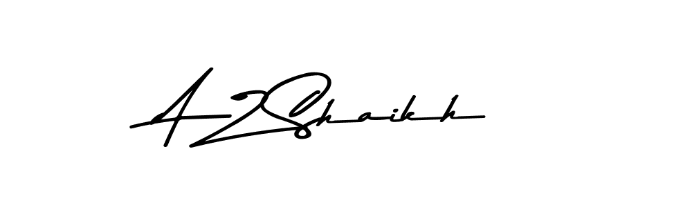 This is the best signature style for the A Z Shaikh name. Also you like these signature font (Asem Kandis PERSONAL USE). Mix name signature. A Z Shaikh signature style 9 images and pictures png