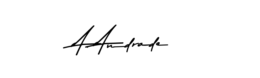 The best way (Asem Kandis PERSONAL USE) to make a short signature is to pick only two or three words in your name. The name A. Andrade include a total of six letters. For converting this name. A. Andrade signature style 9 images and pictures png