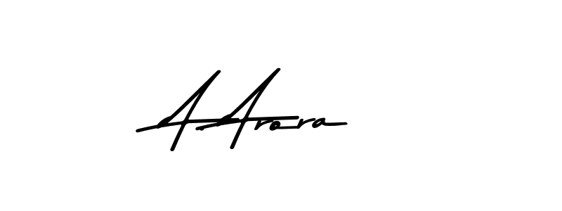 This is the best signature style for the A. Arora name. Also you like these signature font (Asem Kandis PERSONAL USE). Mix name signature. A. Arora signature style 9 images and pictures png