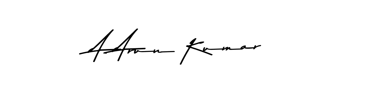 Design your own signature with our free online signature maker. With this signature software, you can create a handwritten (Asem Kandis PERSONAL USE) signature for name A. Arun Kumar. A. Arun Kumar signature style 9 images and pictures png