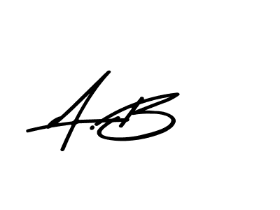 Create a beautiful signature design for name A. B. With this signature (Asem Kandis PERSONAL USE) fonts, you can make a handwritten signature for free. A. B signature style 9 images and pictures png