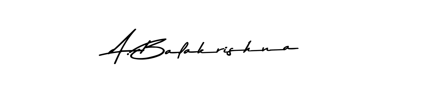 Also You can easily find your signature by using the search form. We will create A. Balakrishna name handwritten signature images for you free of cost using Asem Kandis PERSONAL USE sign style. A. Balakrishna signature style 9 images and pictures png