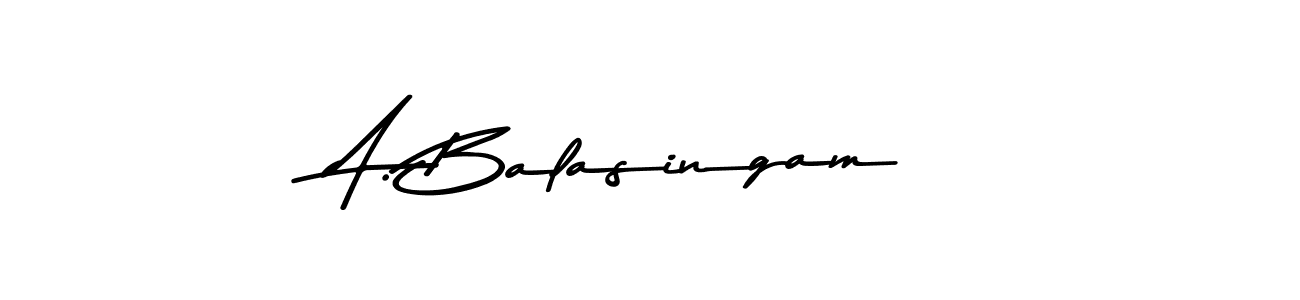 Create a beautiful signature design for name A. Balasingam. With this signature (Asem Kandis PERSONAL USE) fonts, you can make a handwritten signature for free. A. Balasingam signature style 9 images and pictures png