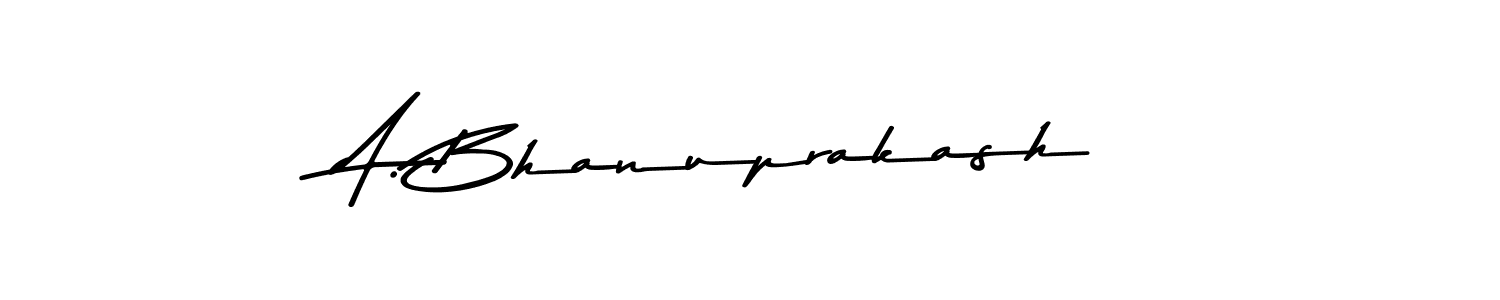 Make a beautiful signature design for name A. Bhanuprakash. With this signature (Asem Kandis PERSONAL USE) style, you can create a handwritten signature for free. A. Bhanuprakash signature style 9 images and pictures png