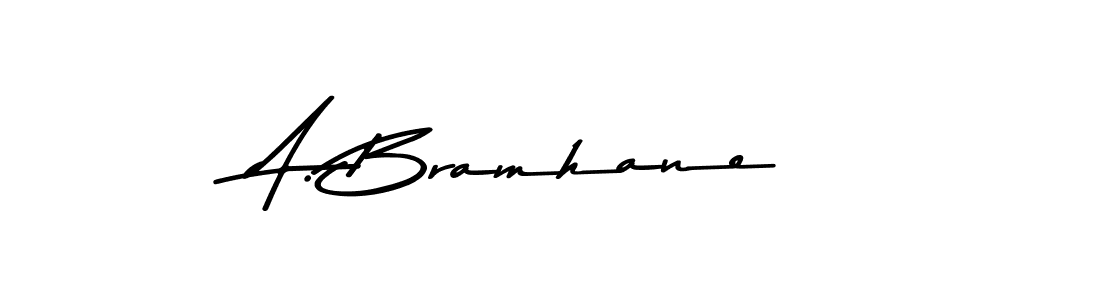 This is the best signature style for the A. Bramhane name. Also you like these signature font (Asem Kandis PERSONAL USE). Mix name signature. A. Bramhane signature style 9 images and pictures png