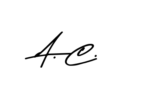 Design your own signature with our free online signature maker. With this signature software, you can create a handwritten (Asem Kandis PERSONAL USE) signature for name A. C.. A. C. signature style 9 images and pictures png