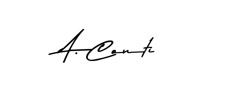 How to make A. Conti signature? Asem Kandis PERSONAL USE is a professional autograph style. Create handwritten signature for A. Conti name. A. Conti signature style 9 images and pictures png