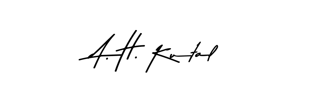 Use a signature maker to create a handwritten signature online. With this signature software, you can design (Asem Kandis PERSONAL USE) your own signature for name A. H. Kutal. A. H. Kutal signature style 9 images and pictures png