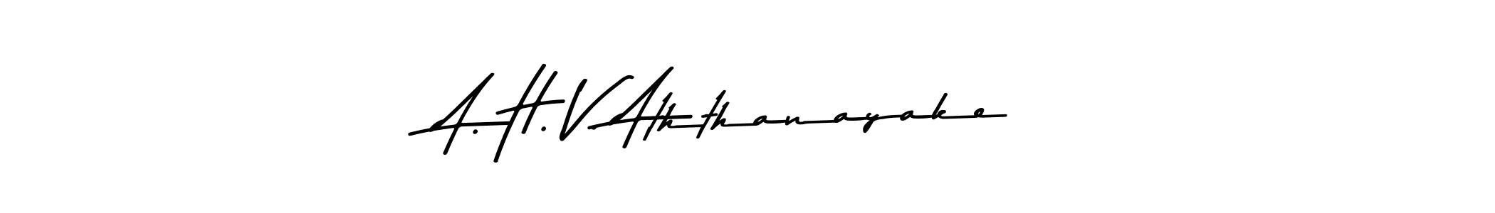 Use a signature maker to create a handwritten signature online. With this signature software, you can design (Asem Kandis PERSONAL USE) your own signature for name A. H. V. Aththanayake. A. H. V. Aththanayake signature style 9 images and pictures png