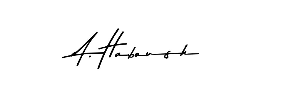 Make a beautiful signature design for name A. Haboush. Use this online signature maker to create a handwritten signature for free. A. Haboush signature style 9 images and pictures png