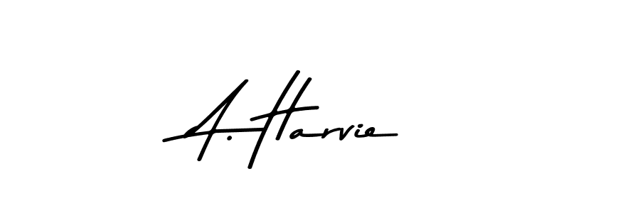 Create a beautiful signature design for name A. Harvie. With this signature (Asem Kandis PERSONAL USE) fonts, you can make a handwritten signature for free. A. Harvie signature style 9 images and pictures png