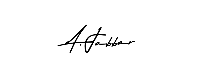 This is the best signature style for the A. Jabbar name. Also you like these signature font (Asem Kandis PERSONAL USE). Mix name signature. A. Jabbar signature style 9 images and pictures png