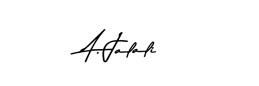 This is the best signature style for the A. Jalali name. Also you like these signature font (Asem Kandis PERSONAL USE). Mix name signature. A. Jalali signature style 9 images and pictures png