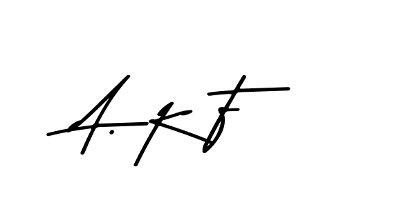 How to Draw A. K F signature style? Asem Kandis PERSONAL USE is a latest design signature styles for name A. K F. A. K F signature style 9 images and pictures png