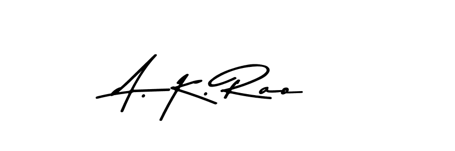 Design your own signature with our free online signature maker. With this signature software, you can create a handwritten (Asem Kandis PERSONAL USE) signature for name A. K. Rao. A. K. Rao signature style 9 images and pictures png