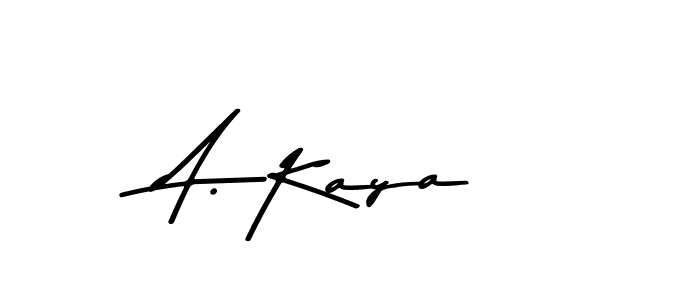 This is the best signature style for the A. Kaya name. Also you like these signature font (Asem Kandis PERSONAL USE). Mix name signature. A. Kaya signature style 9 images and pictures png