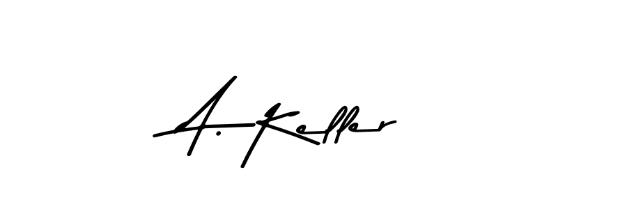 How to make A. Keller name signature. Use Asem Kandis PERSONAL USE style for creating short signs online. This is the latest handwritten sign. A. Keller signature style 9 images and pictures png