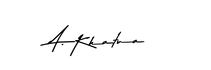 You should practise on your own different ways (Asem Kandis PERSONAL USE) to write your name (A. Khatua) in signature. don't let someone else do it for you. A. Khatua signature style 9 images and pictures png