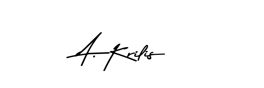 Best and Professional Signature Style for A. Krilis. Asem Kandis PERSONAL USE Best Signature Style Collection. A. Krilis signature style 9 images and pictures png