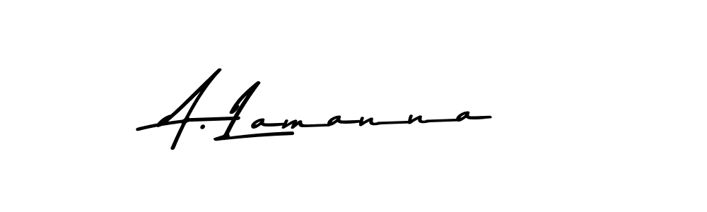 Use a signature maker to create a handwritten signature online. With this signature software, you can design (Asem Kandis PERSONAL USE) your own signature for name A. Lamanna. A. Lamanna signature style 9 images and pictures png