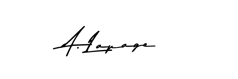 Also we have A. Lapage name is the best signature style. Create professional handwritten signature collection using Asem Kandis PERSONAL USE autograph style. A. Lapage signature style 9 images and pictures png