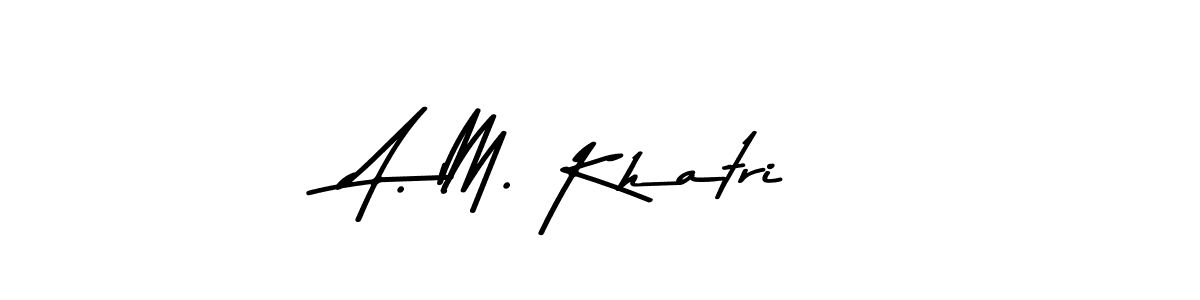 Asem Kandis PERSONAL USE is a professional signature style that is perfect for those who want to add a touch of class to their signature. It is also a great choice for those who want to make their signature more unique. Get A. M. Khatri name to fancy signature for free. A. M. Khatri signature style 9 images and pictures png