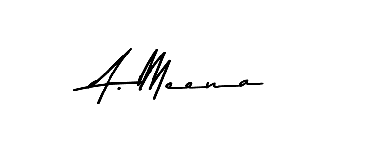You should practise on your own different ways (Asem Kandis PERSONAL USE) to write your name (A. Meena) in signature. don't let someone else do it for you. A. Meena signature style 9 images and pictures png
