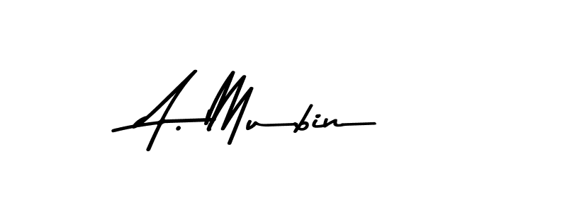 Also we have A. Mubin name is the best signature style. Create professional handwritten signature collection using Asem Kandis PERSONAL USE autograph style. A. Mubin signature style 9 images and pictures png