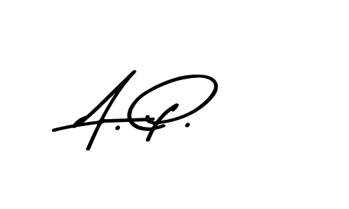 Also we have A. P. name is the best signature style. Create professional handwritten signature collection using Asem Kandis PERSONAL USE autograph style. A. P. signature style 9 images and pictures png