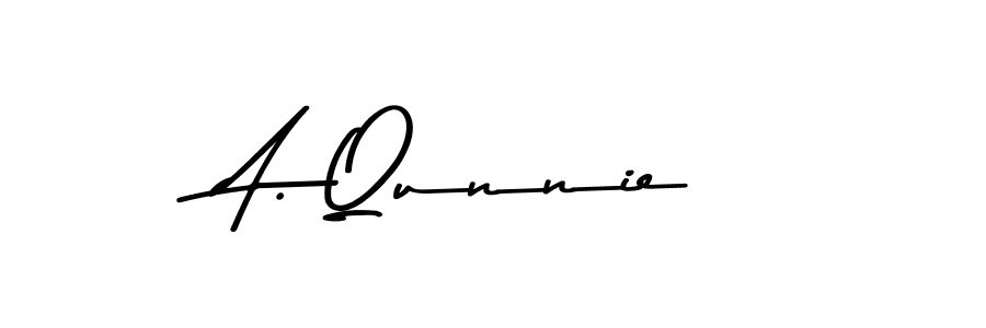 How to Draw A. Qunnie signature style? Asem Kandis PERSONAL USE is a latest design signature styles for name A. Qunnie. A. Qunnie signature style 9 images and pictures png