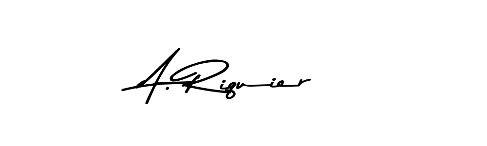 Design your own signature with our free online signature maker. With this signature software, you can create a handwritten (Asem Kandis PERSONAL USE) signature for name A. Riquier. A. Riquier signature style 9 images and pictures png