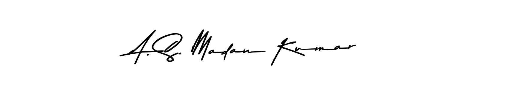 Make a beautiful signature design for name A. S. Madan Kumar. With this signature (Asem Kandis PERSONAL USE) style, you can create a handwritten signature for free. A. S. Madan Kumar signature style 9 images and pictures png