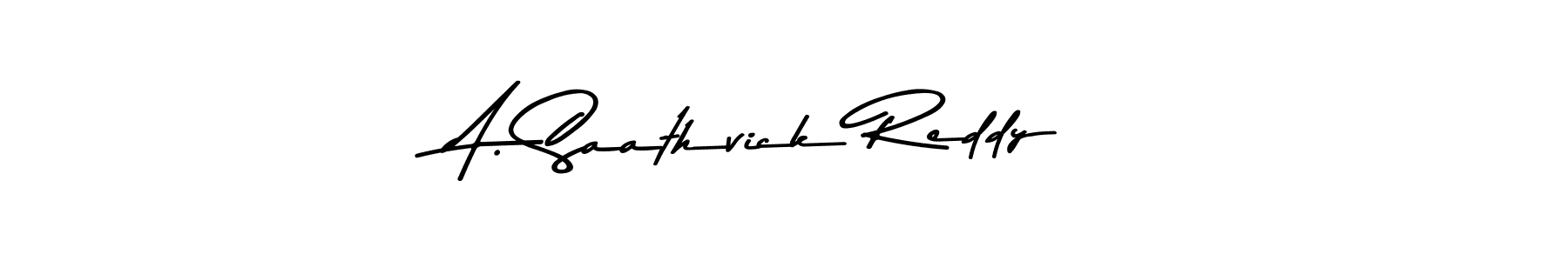 You should practise on your own different ways (Asem Kandis PERSONAL USE) to write your name (A. Saathvick Reddy) in signature. don't let someone else do it for you. A. Saathvick Reddy signature style 9 images and pictures png