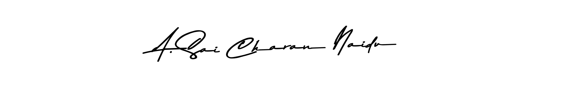 The best way (Asem Kandis PERSONAL USE) to make a short signature is to pick only two or three words in your name. The name A. Sai Charan Naidu include a total of six letters. For converting this name. A. Sai Charan Naidu signature style 9 images and pictures png