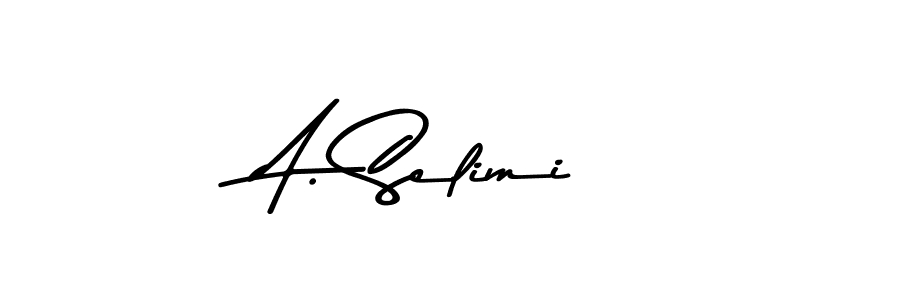 The best way (Asem Kandis PERSONAL USE) to make a short signature is to pick only two or three words in your name. The name A. Selimi include a total of six letters. For converting this name. A. Selimi signature style 9 images and pictures png