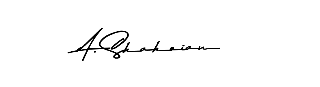 Also You can easily find your signature by using the search form. We will create A. Shahoian name handwritten signature images for you free of cost using Asem Kandis PERSONAL USE sign style. A. Shahoian signature style 9 images and pictures png