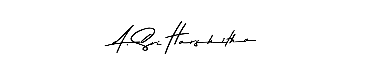 Also You can easily find your signature by using the search form. We will create A. Sri Harshitha name handwritten signature images for you free of cost using Asem Kandis PERSONAL USE sign style. A. Sri Harshitha signature style 9 images and pictures png