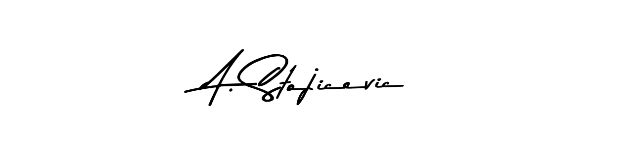 How to Draw A. Stojicevic signature style? Asem Kandis PERSONAL USE is a latest design signature styles for name A. Stojicevic. A. Stojicevic signature style 9 images and pictures png