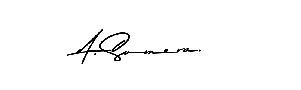 This is the best signature style for the A. Sumera. name. Also you like these signature font (Asem Kandis PERSONAL USE). Mix name signature. A. Sumera. signature style 9 images and pictures png