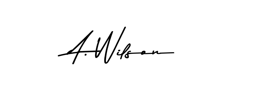 How to make A. Wilson signature? Asem Kandis PERSONAL USE is a professional autograph style. Create handwritten signature for A. Wilson name. A. Wilson signature style 9 images and pictures png