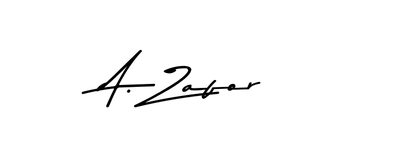 Make a beautiful signature design for name A. Zafor. With this signature (Asem Kandis PERSONAL USE) style, you can create a handwritten signature for free. A. Zafor signature style 9 images and pictures png