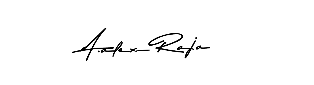 Make a beautiful signature design for name A.alex Raja. With this signature (Asem Kandis PERSONAL USE) style, you can create a handwritten signature for free. A.alex Raja signature style 9 images and pictures png