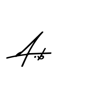 This is the best signature style for the A.b name. Also you like these signature font (Asem Kandis PERSONAL USE). Mix name signature. A.b signature style 9 images and pictures png