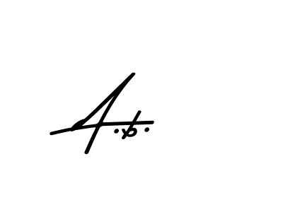 Also we have A.b. name is the best signature style. Create professional handwritten signature collection using Asem Kandis PERSONAL USE autograph style. A.b. signature style 9 images and pictures png