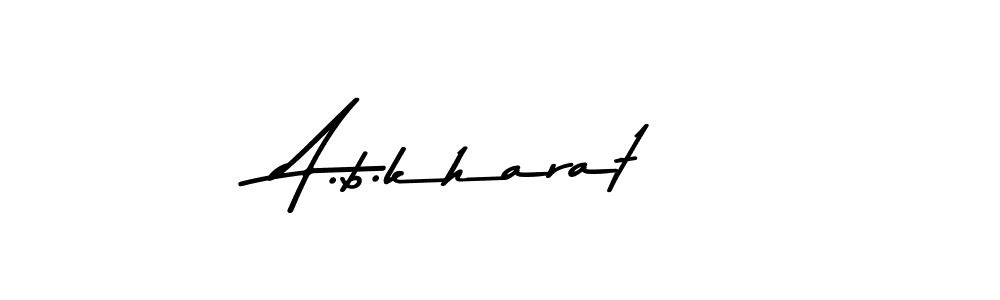 Make a beautiful signature design for name A.b.kharat. With this signature (Asem Kandis PERSONAL USE) style, you can create a handwritten signature for free. A.b.kharat signature style 9 images and pictures png