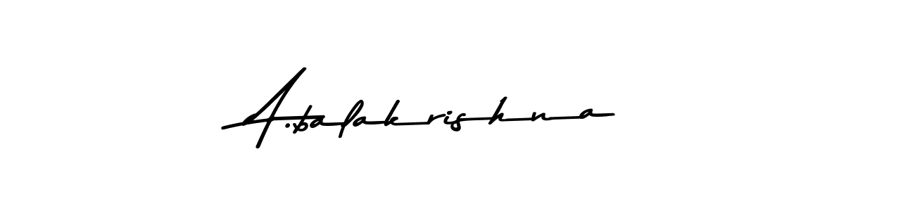 A.balakrishna stylish signature style. Best Handwritten Sign (Asem Kandis PERSONAL USE) for my name. Handwritten Signature Collection Ideas for my name A.balakrishna. A.balakrishna signature style 9 images and pictures png