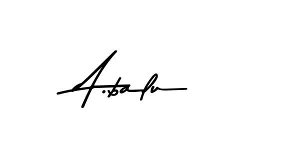 Create a beautiful signature design for name A.balu. With this signature (Asem Kandis PERSONAL USE) fonts, you can make a handwritten signature for free. A.balu signature style 9 images and pictures png