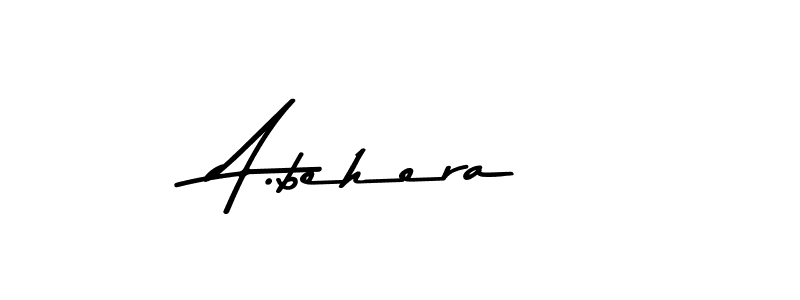 Use a signature maker to create a handwritten signature online. With this signature software, you can design (Asem Kandis PERSONAL USE) your own signature for name A.behera. A.behera signature style 9 images and pictures png