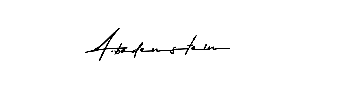 The best way (Asem Kandis PERSONAL USE) to make a short signature is to pick only two or three words in your name. The name A.bodenstein include a total of six letters. For converting this name. A.bodenstein signature style 9 images and pictures png