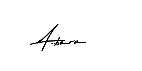 The best way (Asem Kandis PERSONAL USE) to make a short signature is to pick only two or three words in your name. The name A.bora include a total of six letters. For converting this name. A.bora signature style 9 images and pictures png